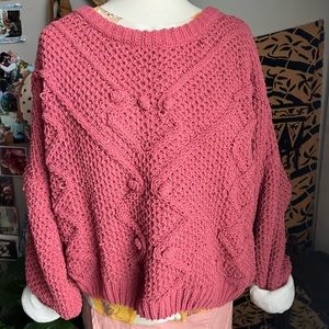 Oversized knit sweater